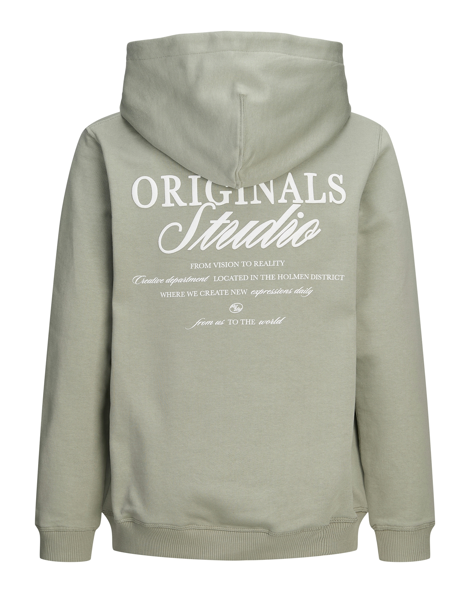 Jack & Jones Junior - JORNorrebro Typo Back Sweat Hoodie - Seagrass